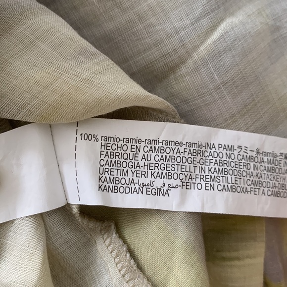 Zara NWT Printed Ramie Blouse - Picture 13 of 17